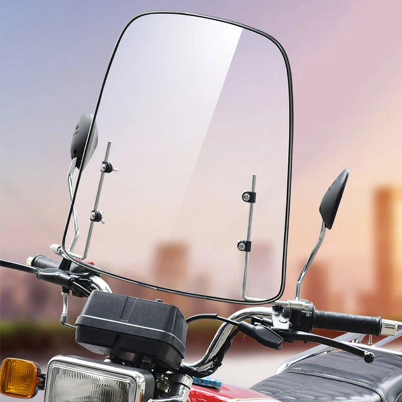 Wholesale Clear PET scooter windscreen Wind resistant scooter windshield