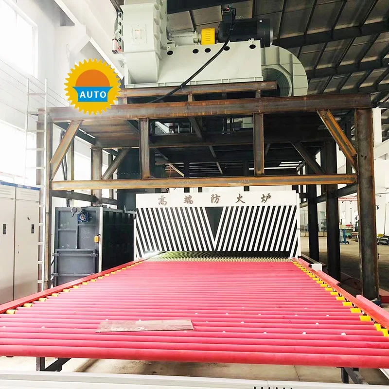 The toughened glass furnace industry machines radiation heating tempered glass making machine