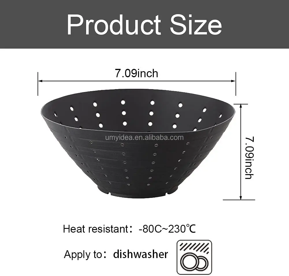 2022 SQUEEZABLE Silicone Food Strainer Collapsible Colander,Portable Veggies Fruits Drainer Steam Basket Pasta Sieve Travel