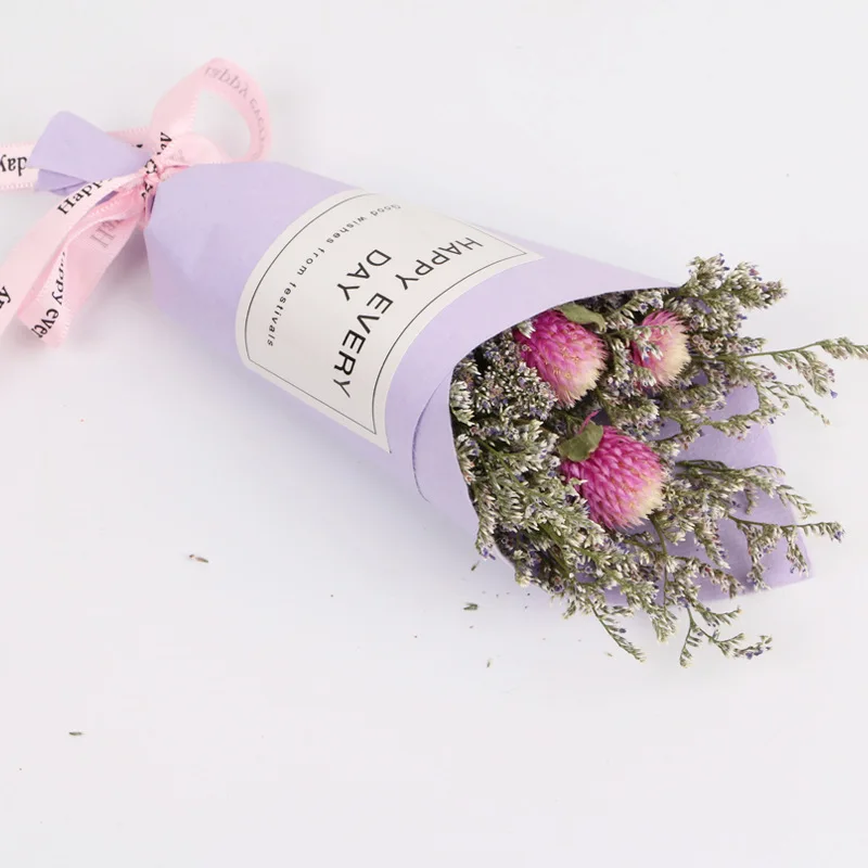 DREA Natural mini dry flowers bouquet rose lavender dried flowers for weddings