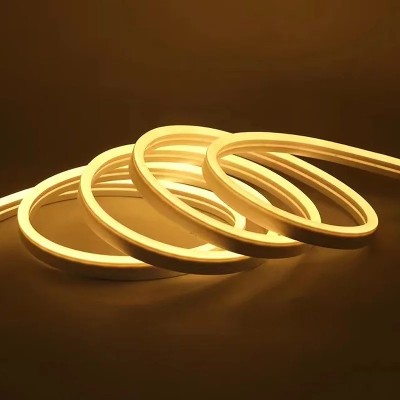 High Brightness Flexible Cob Led Strip Light 12v 24v 220v 10w/m 90 Ra 8mm Width Pcb