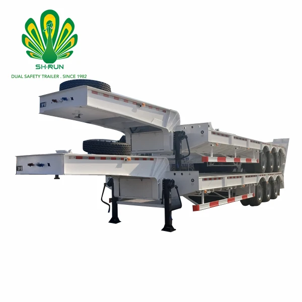 Китайский низкорамный полуприцеп с тремя осями по заводской цене