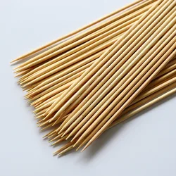 Outdoor Barbecue Accessories Natural Bamboo Skewers Wooden Sticks