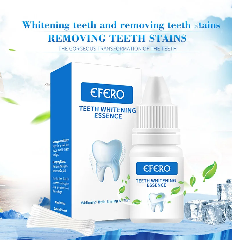 OEM Yellow Stains Teeth Treatment Smoke Coffee Plaque Dental Tools Oral Hygiene Remove White Tooth Care Teeth Whitening Essence