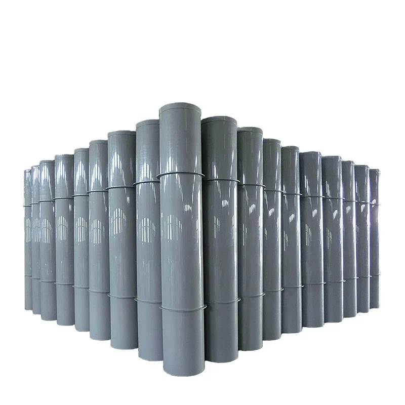 Poly plastic ventilation pipe system PPs flame retardant material wear and corrosion resistant low price pp plastic pipes/tubes
