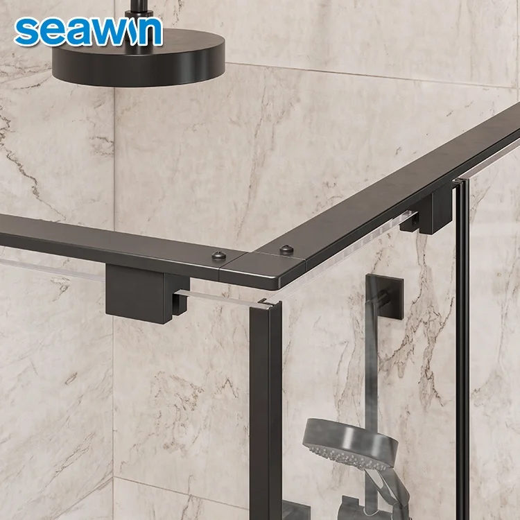 Seawin Quality Enclosures Floor Hinge Parts Shower Room Cabin 1300X800 Shower Glass Door