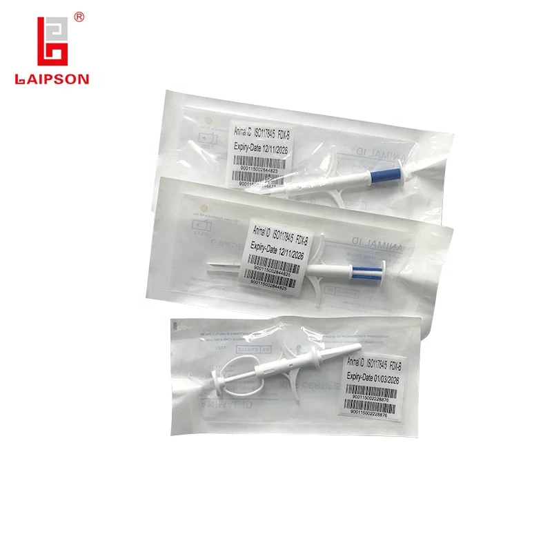 134.2khz FDX-B RFID injection animal microchip ID pets implant syringe tag for pet dog