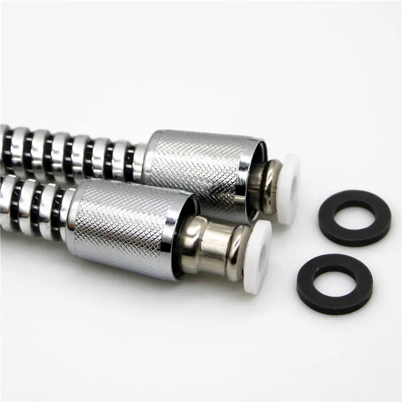 High quality black silver  shower hose PVC hose bathroom hose