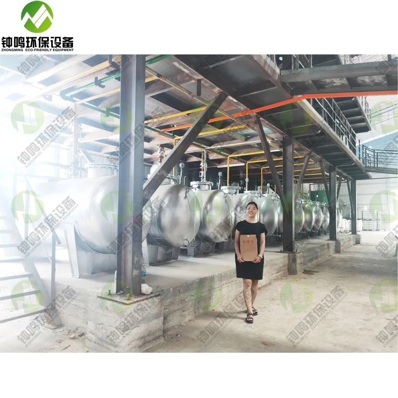 Oil Oiling System Machine Waste Plastic Diesel Distillation Machine Manufacturing Plant,waste Oil Recycling 10~260 Tons Optional
