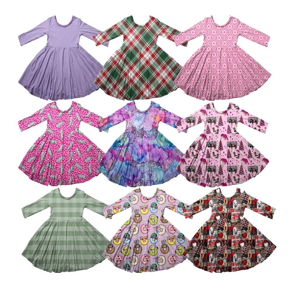 Детские рождественские пижамы с длинным рукавом