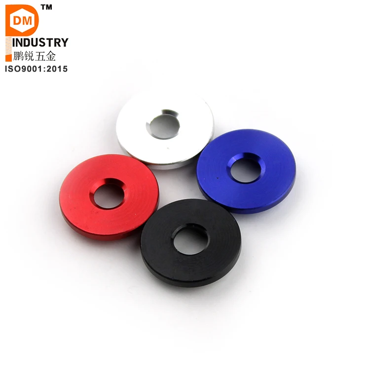 10 Pcs Aluminum Fender Bumper Washer Bolt, Engine Bay Dress Up Fastener Kit for Car License Plate Frame, Fender, Bumper, M6x20mm