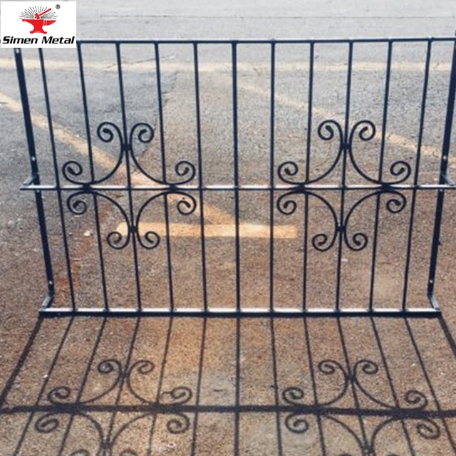 Modern wrought iron window balcony grill design fencing trellis