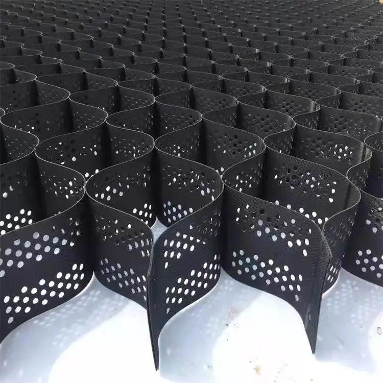 HDPE Geocell manufacturer price textured and perforated gravel grid geo cell for road construction