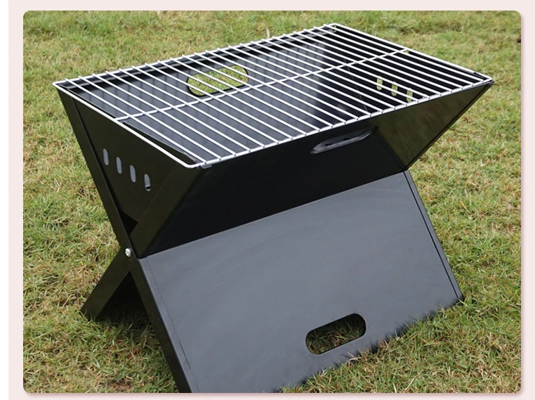 Charcoal Grill Outdoor Small Non-Stick Barbecue Wire X-Shaped Barbecue Accessories BBQ Grill Portable Foldable Barbecue Grill