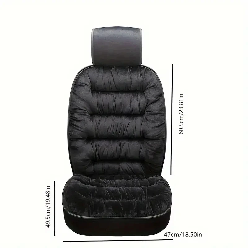 New Car Winter Seat Cushion Warm Soft Cushion Car Front Fleece Liner Cushion Flocking Supplies Cover Seat Seat Cover Cotton