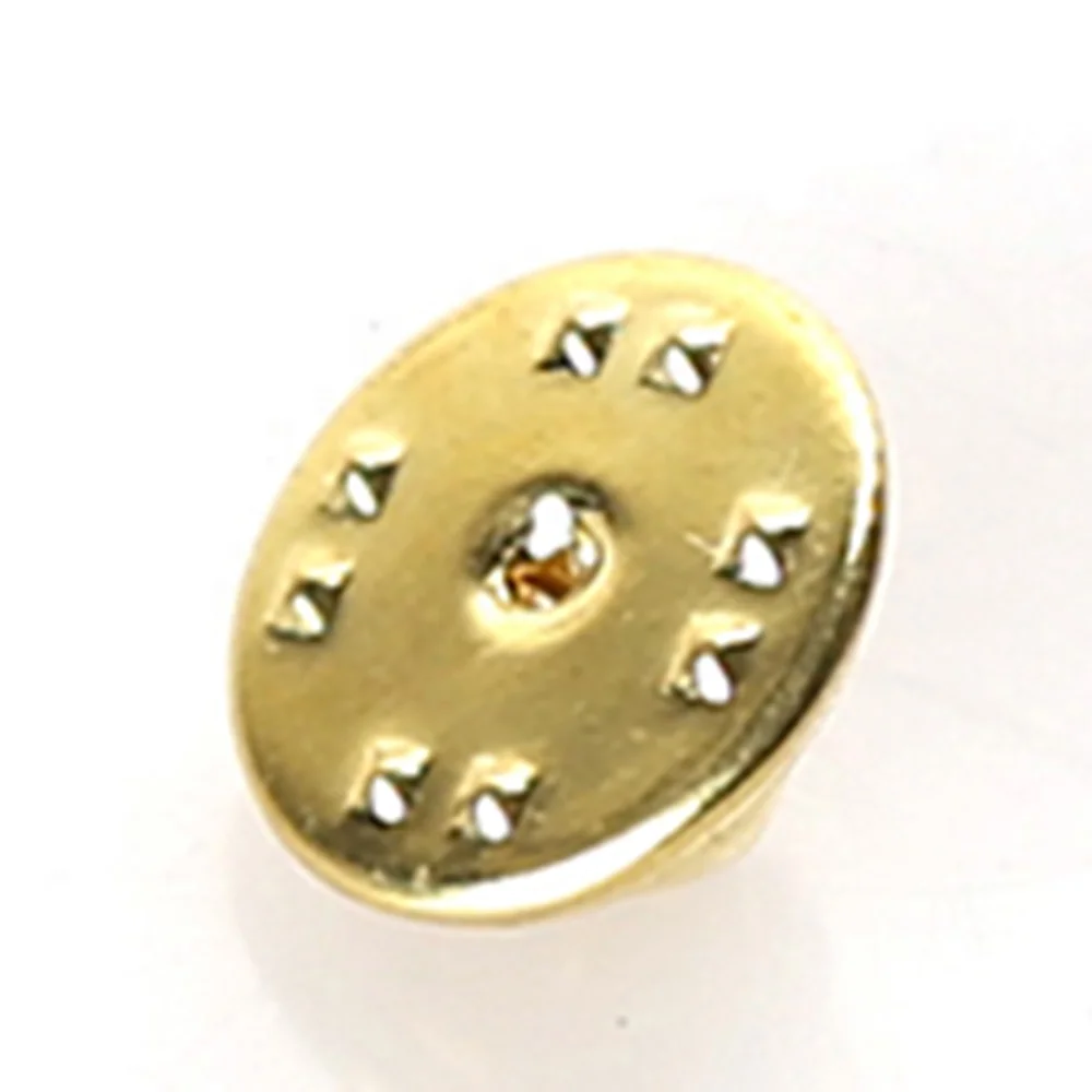 Factory Direct Sale Butterfly Clutch Pin Cheap Metal Gold Button Badge Backings Brass Butterfly Clutch Pin