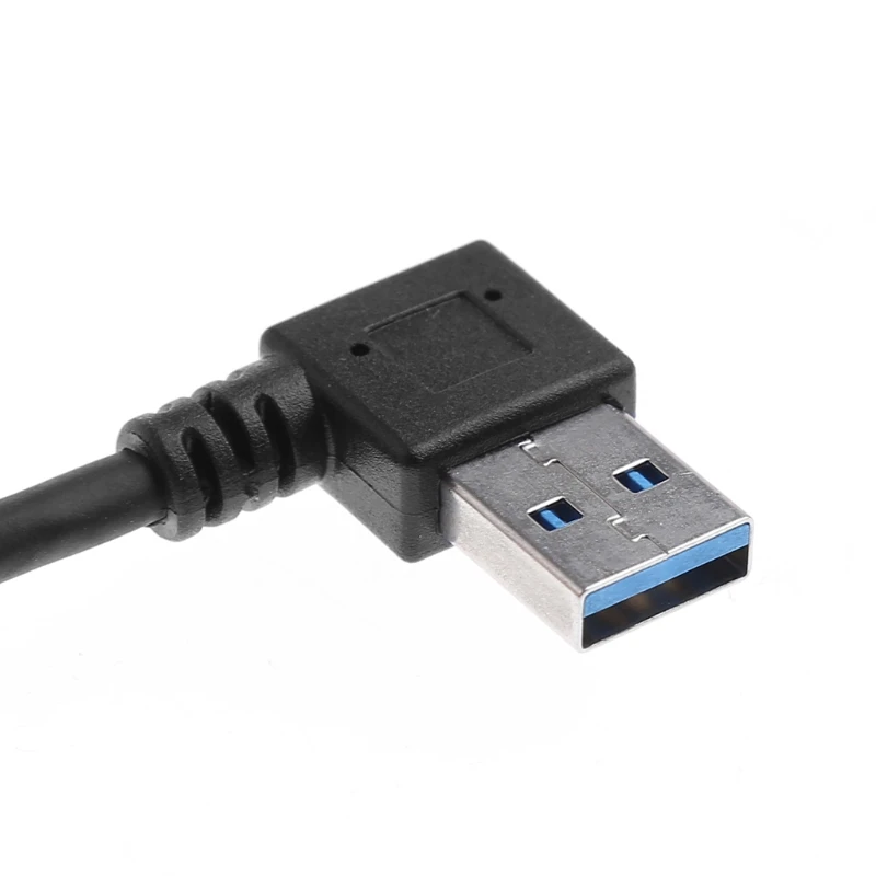 USB 3.0 Extension Cable USB3.0 A Male to Female 90 Degree Left & Right & Up &Down Angled Extender Black 20cm