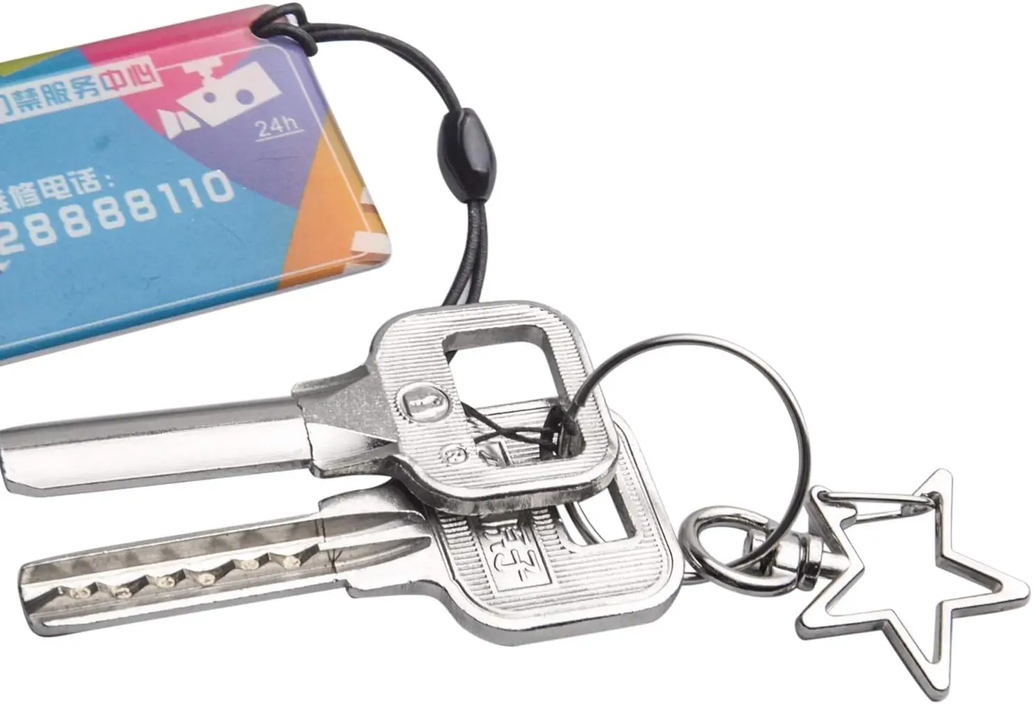 Ewang Fashionable DIY Jewelry Making Crafts Keychain with Swivel Clip Snap Hook for Cars and Keys