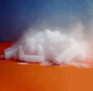 Hot commercial sheet production mini dry ice granulator