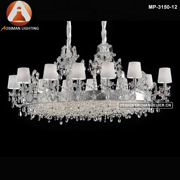 Gold and Clear Maria Theresa Crystal Chandelier