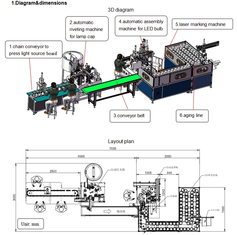 Full Automatic Lamp Holder Machine With Automatic Lock The Lamp Holderled Light Making Machine