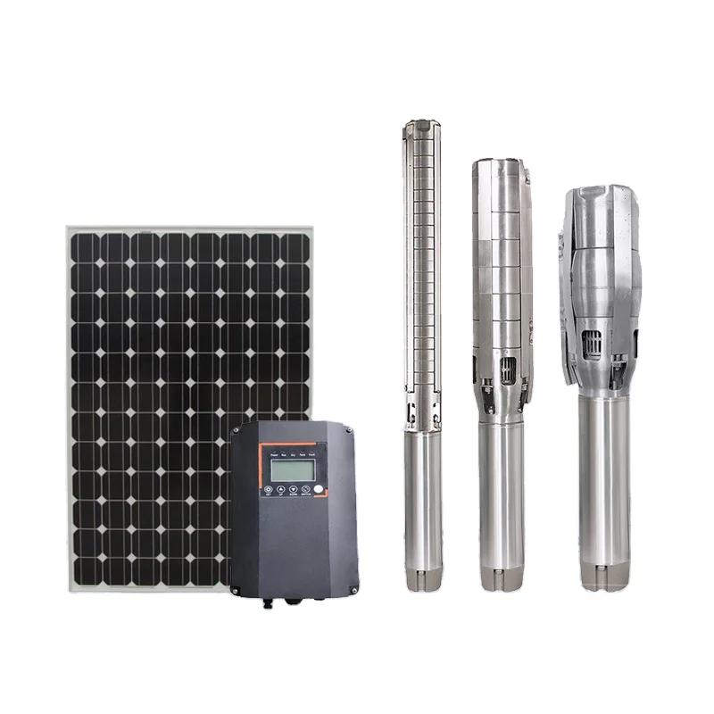 5HP 5100W big flow solar water pump system for agriculture irrigation/pond/water tank filling