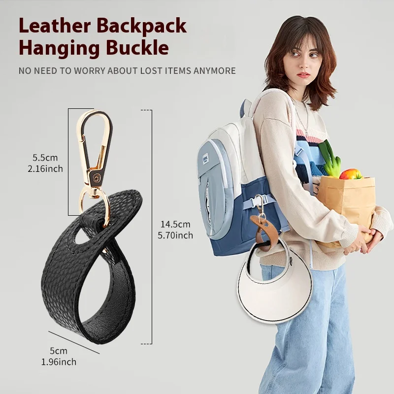 Cute Buckle Leather Hat Clip Travel Storage Clip Go Shopping Hat Buckle Summer Duck Tongue Hat Buckle