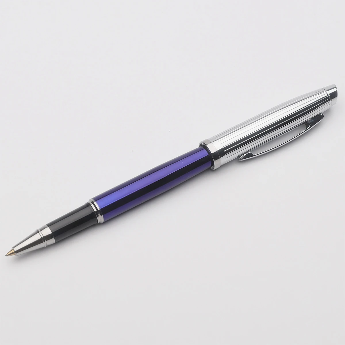 High Quality School Office Supplies Custom Luxury Metal Pen Silver Cap Ballpoint Pens For Gifts Business Gel Pens