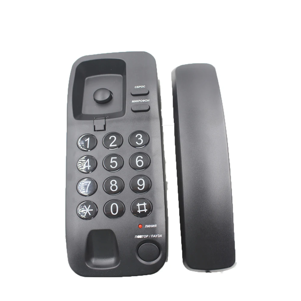 smart landline telephone Trimline phone with wall mount corded telephone