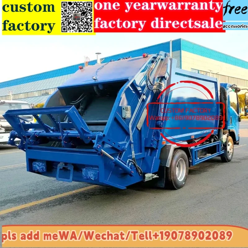 manual China Factory price Mini Garbage Collector Compressed Truck 4x2 Waste Collection Truck Garbage Compactor Truck