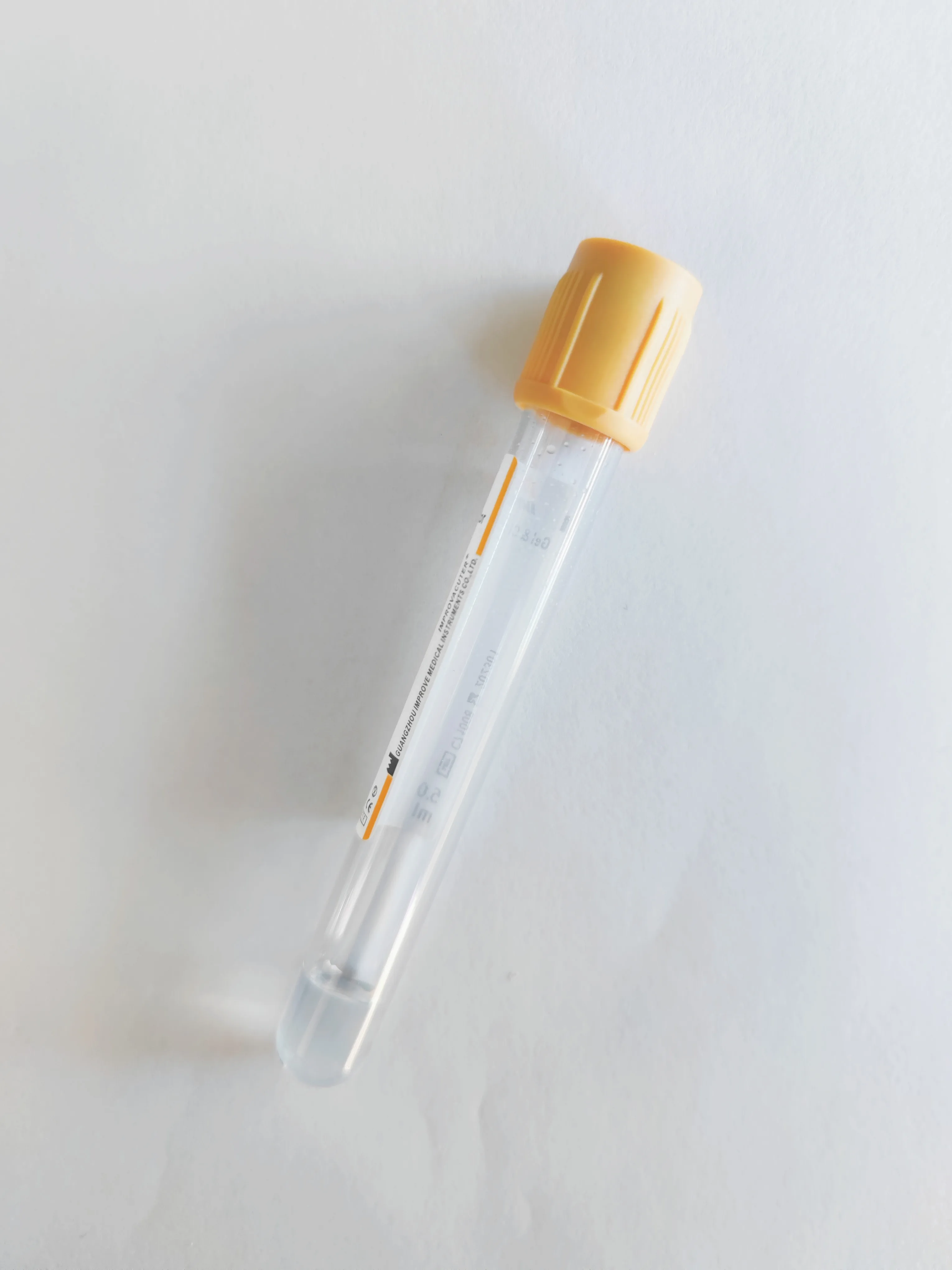 Medical consumable disposable Vacuum Blood Collection Tube 10ml Additives Blood Collection Tube Yellow Blood Collection Tube