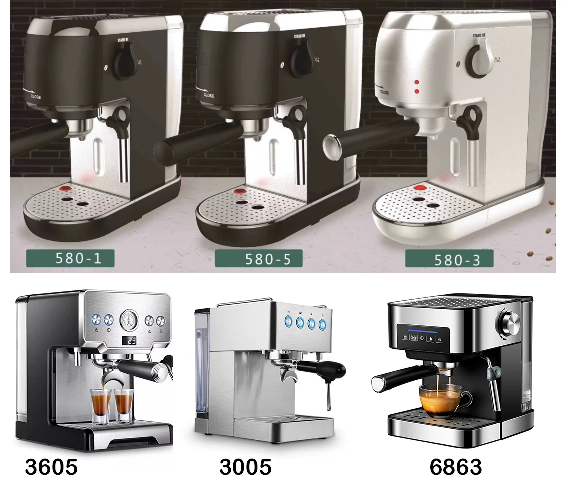 High End Electric 20 Bar Pump Italian Espresso Coffee Maker Automatic Professional Cappuccino Espresso Coffee Machine