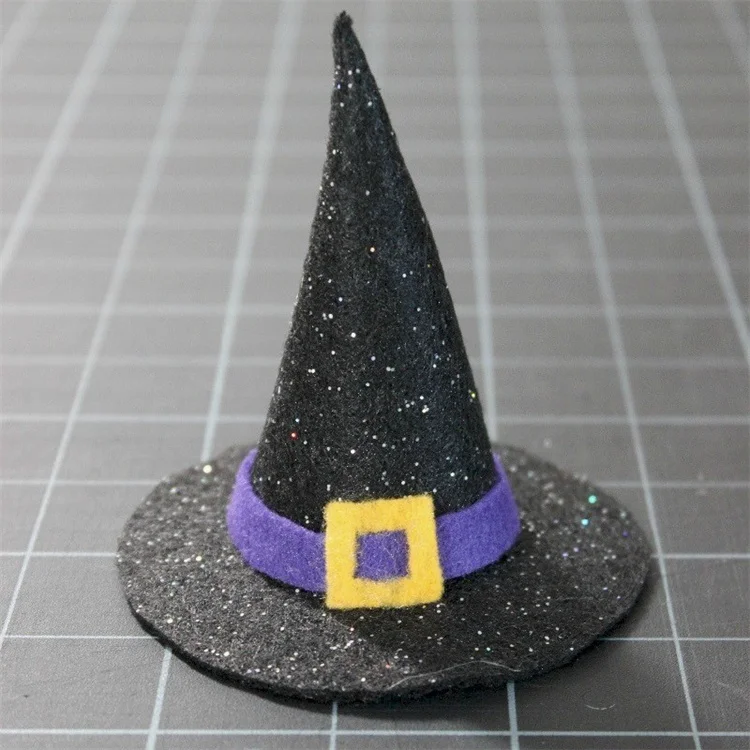 whole sale factory price wine Ornament Hat Witch Hat felt hat for party