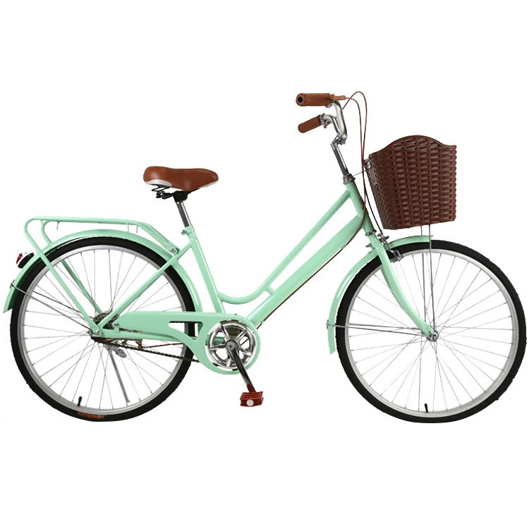 2020 factory price 26 inch new model lady normal bicycle bike cycling with basket female portable bicycle