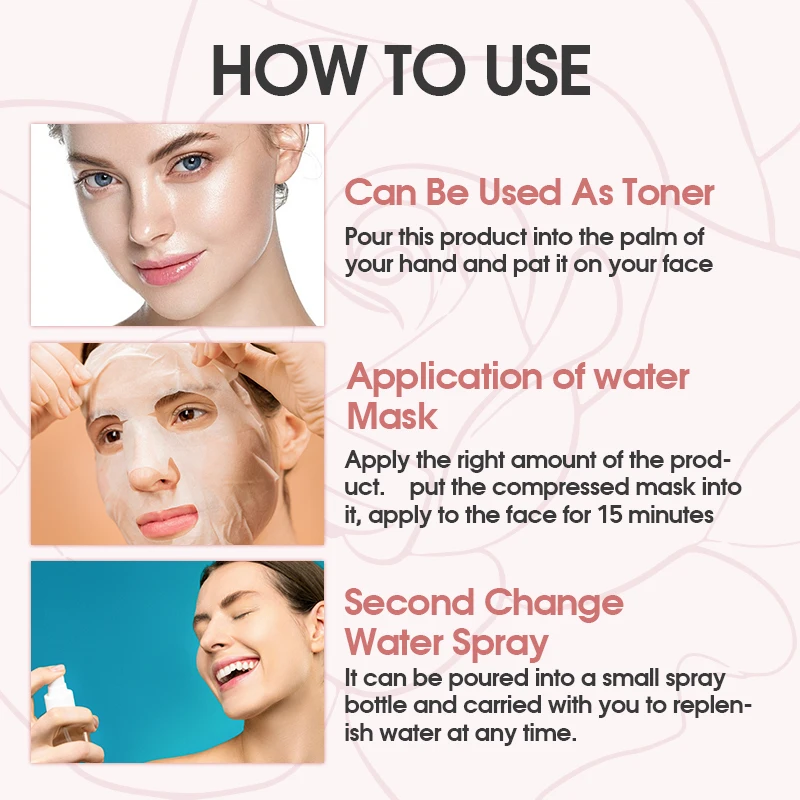 VC Face Toner Spray Sulfate-free Moisturizing & Smoothing and Shea Butter & Sodium Hyaluronate Rose Water Facial Toner Bulk