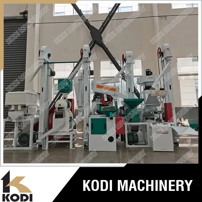 Electric Paddy Husker Rice Milling Machine With Rice Color Sorter