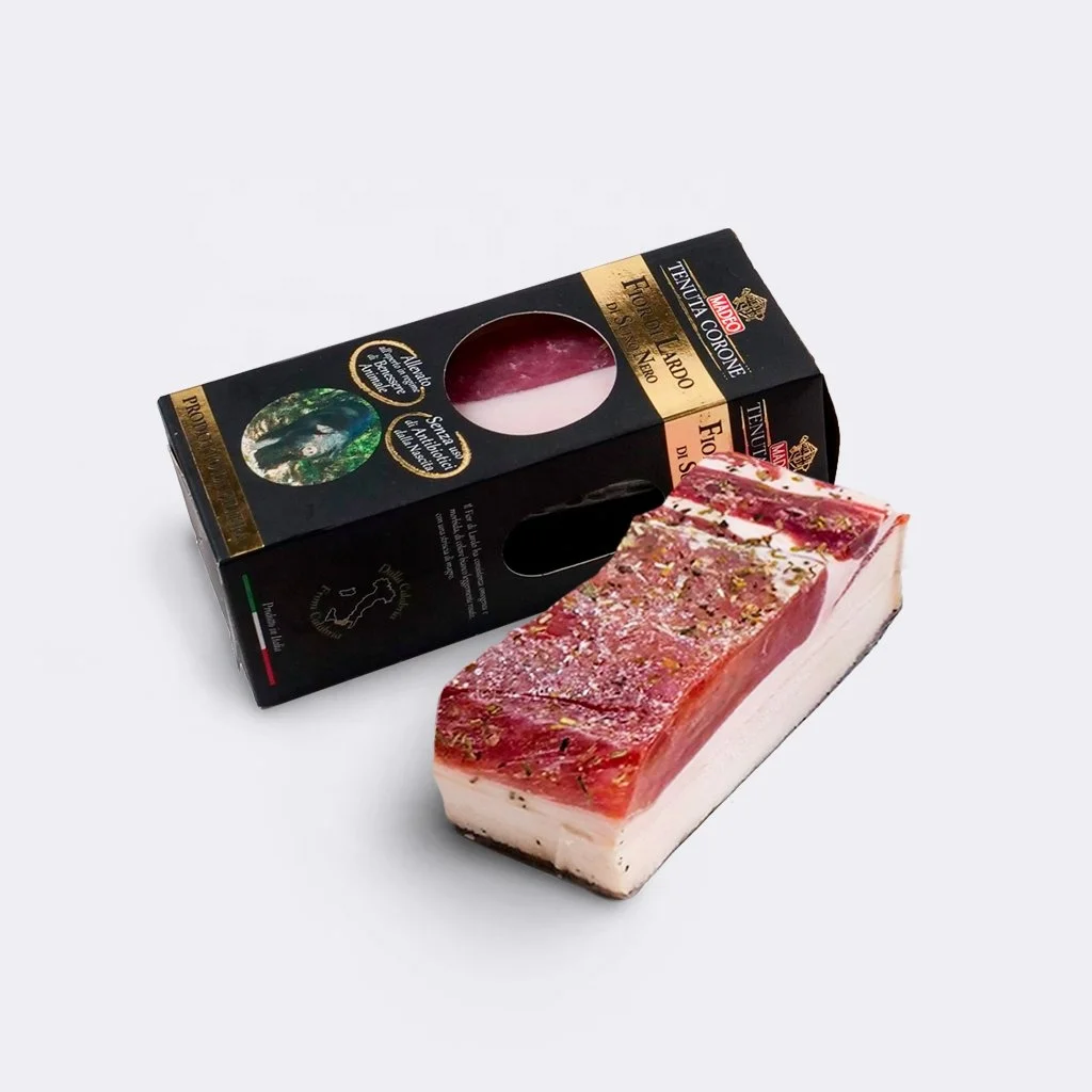 Best Italian pork meat black pig lard