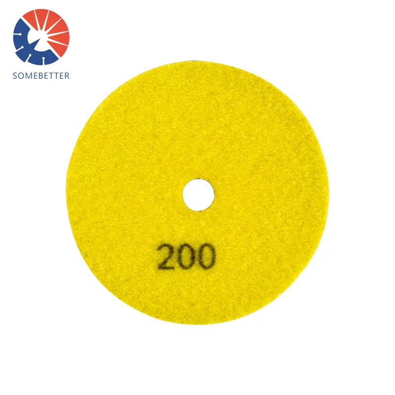 4 inch dry polishing stone pads Wet diamond polishing pads for granite and marble