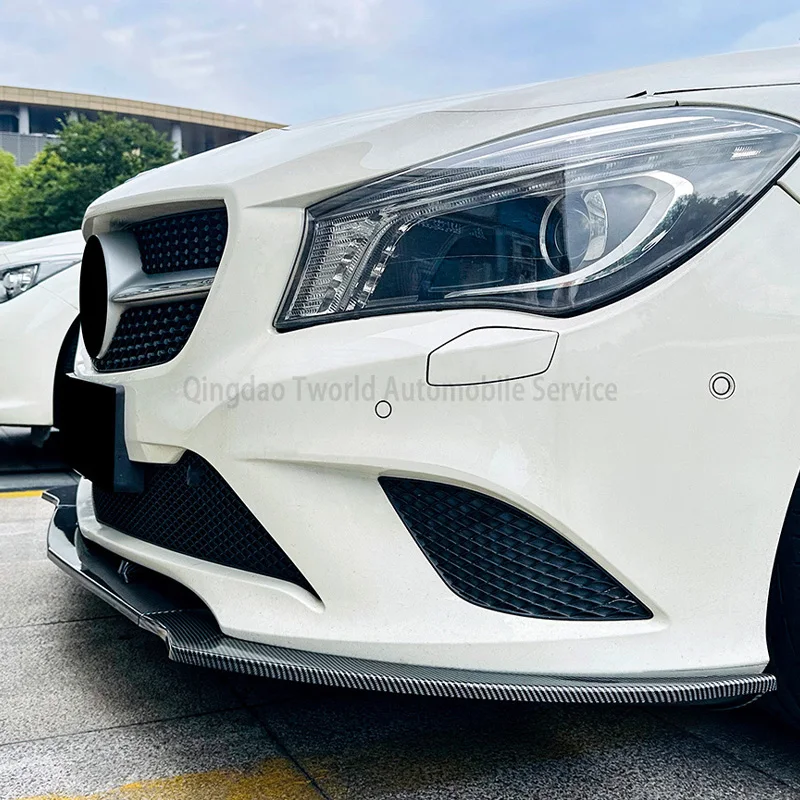 Auto universal Accessories ABS Plastic car Front Bumper Lip For Benz CLA C117 Pre production 2013 2014 2015