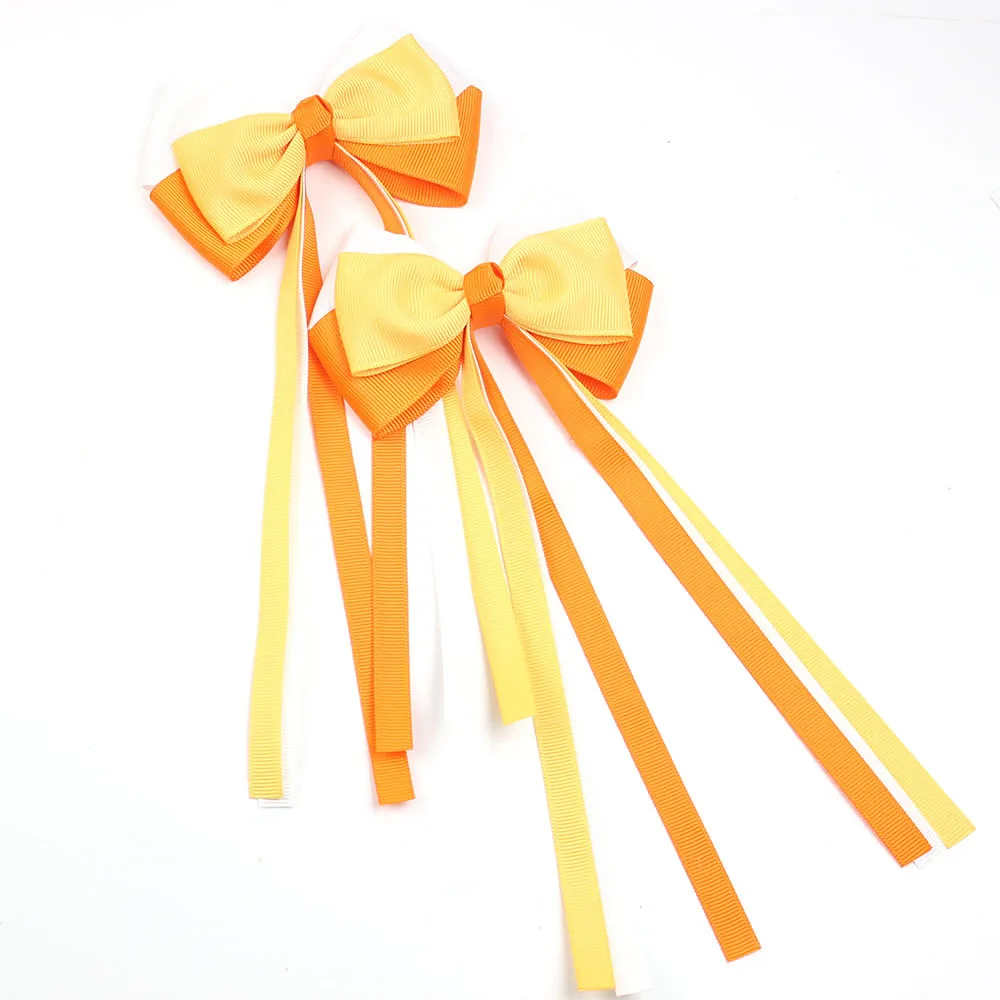 Back to School Mardi Gras Bows Purple Gold and Green bows for girl kids Ribbon hair accessories