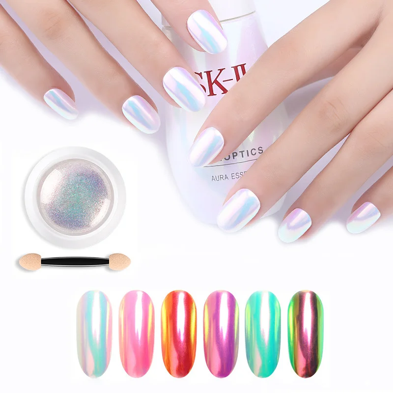 Nail Supplies Neon Acrylic Glitter Mica Powder Nail Polish Gel Rainbow DIY Neon Acrylic Powder