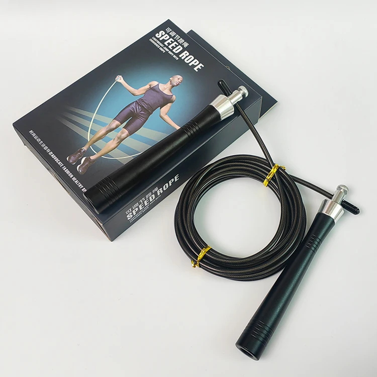 Professional manufacturer  Aluminum alloy handle steel wire rope skipping rope
