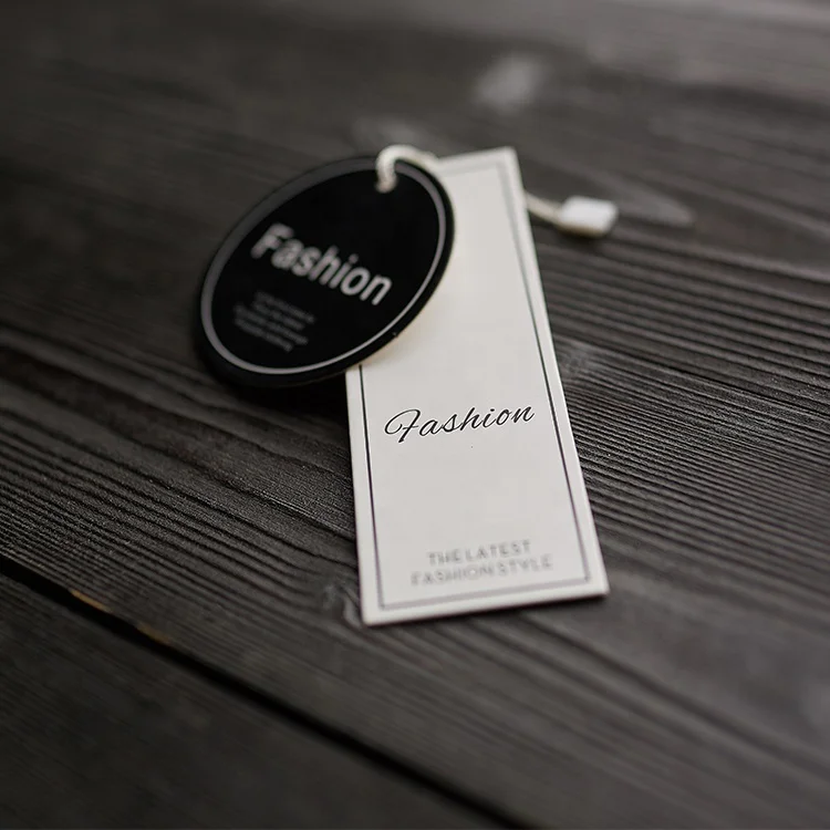 Factory Price Customized Luxury White Cardboard Paper Hang Tag for Jewelry Swing Tag Art paper Hang Tag For Garment Jeans Bags