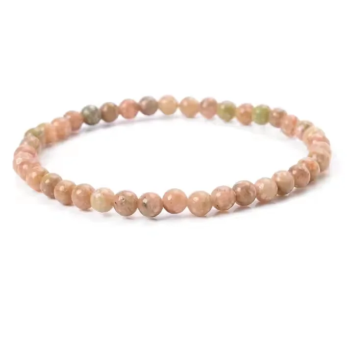 4mm Natural Stone Bracelets for Women Men Lapis Lazuli Yellow Agate Sodolite Mini Round Elastic Beaded Bracelets Jewelry Gifts