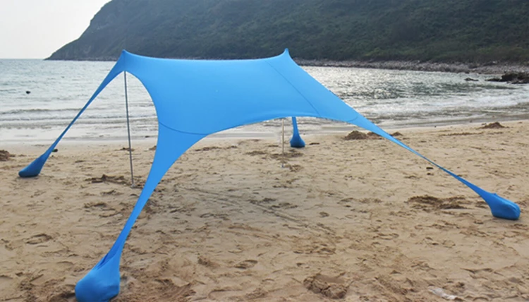 Beach Awnings Light Sunshade Tents Lycra Fabrics