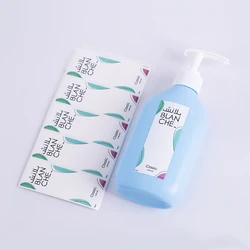 Заказная печать супермаркет товарная наклейка этикетка Водонепроницаемая синтетическая моющая наклейка этикетки бутылки шампуня стикер