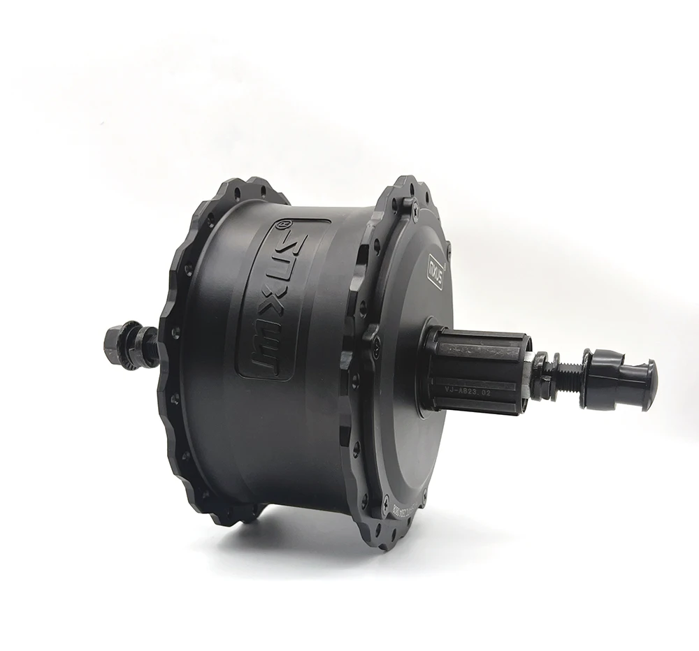 MXUS Brushless Electric Fat Bike Motor 48V Gear Hub with Freewheel Cassette 350W 500W 750W Snow Tire 170/190mm Available