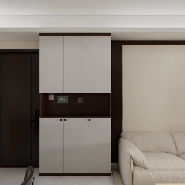 2024 Hot new living room screen partition shoe cabinet integrated entrance facing the door storage Home storage cabinets