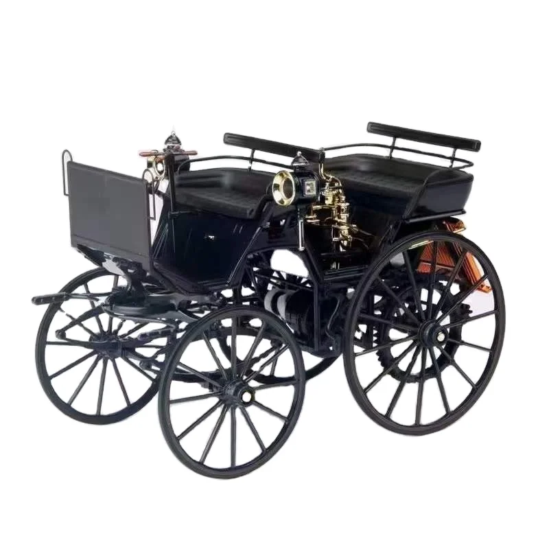 NOREV NewS  1/18 Daimler Motorkutsche 1886  183700-Dark Blue 1/18 Auto Model High Collection Alloy Car Model