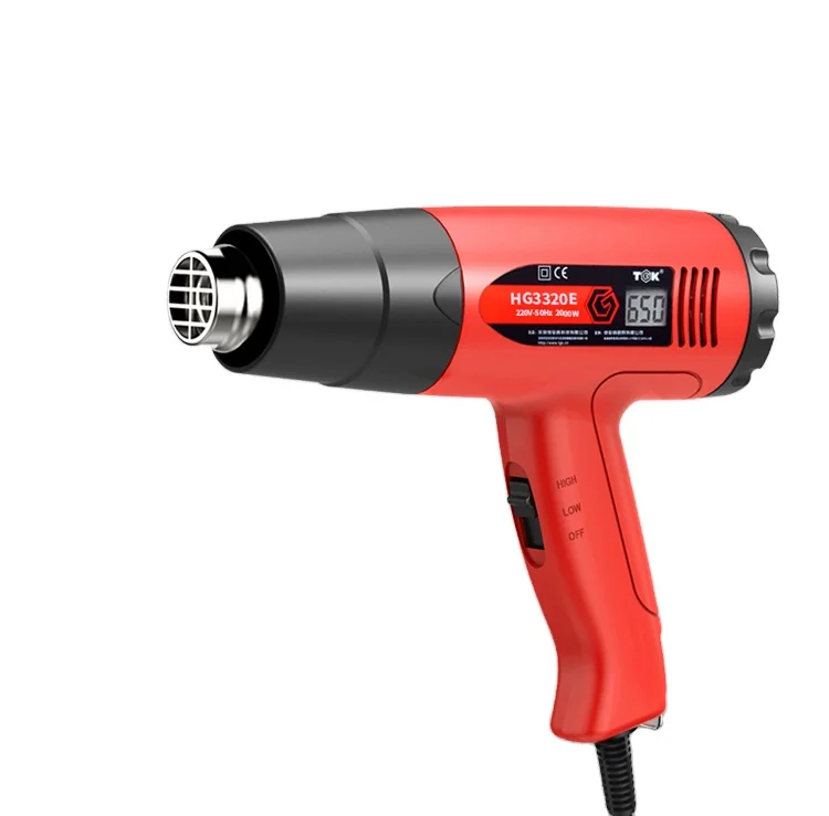 TGK HG3320E 2000W Customizable rear cover temperature regulating digital display hot air heat gun